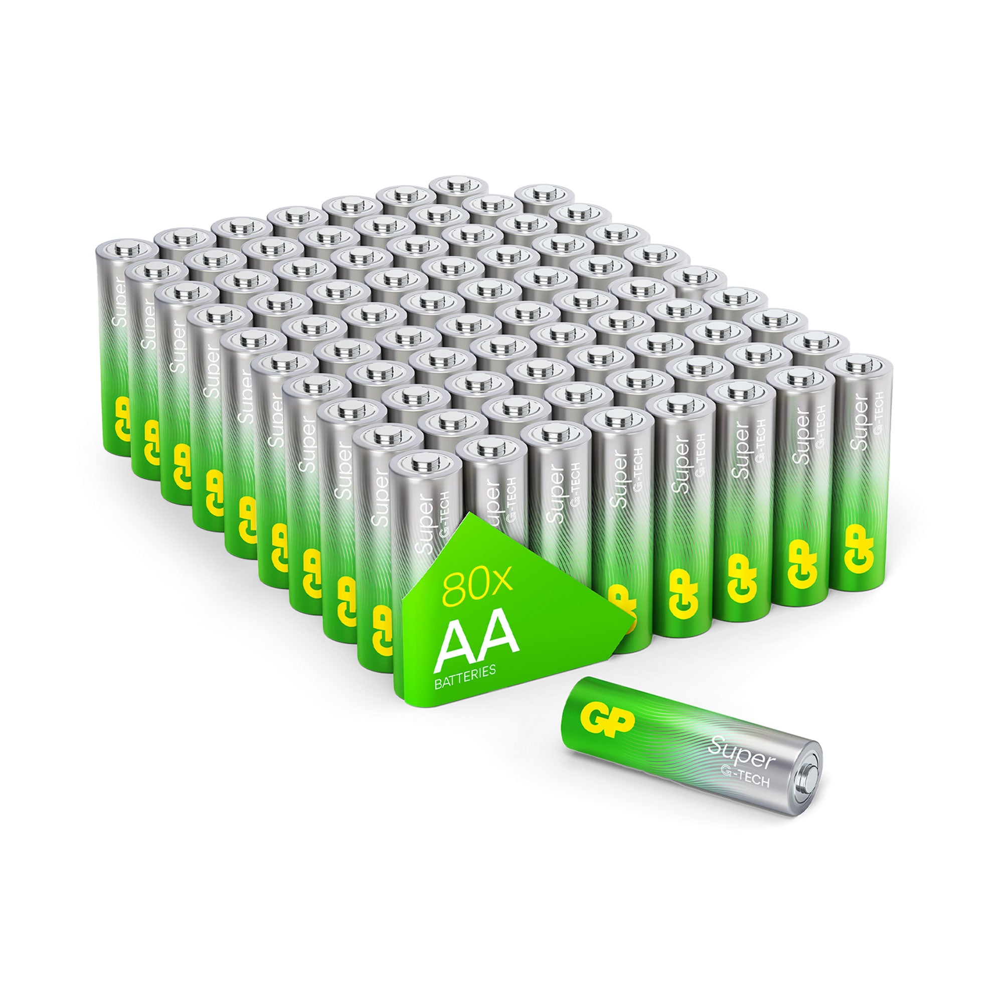 GP Super Alkaline Batterie AA Mignon 1,5V 80 Stück GP Super Alkaline Batterie AA Mignon 1,5V 80 Stück